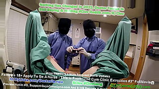Μια άτακτη νοσοκόμα και ο καυλιάρης γιατρός της επιδίδονται σε μια καυτή εξέταση.
