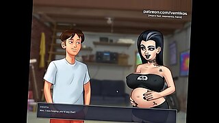 Animated porn video featuring stunning big-breasted Hentai characters.